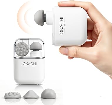 OKACHI GLIYA Mini Portable Massage Gun with 3 Heads All-in-One Storage Case