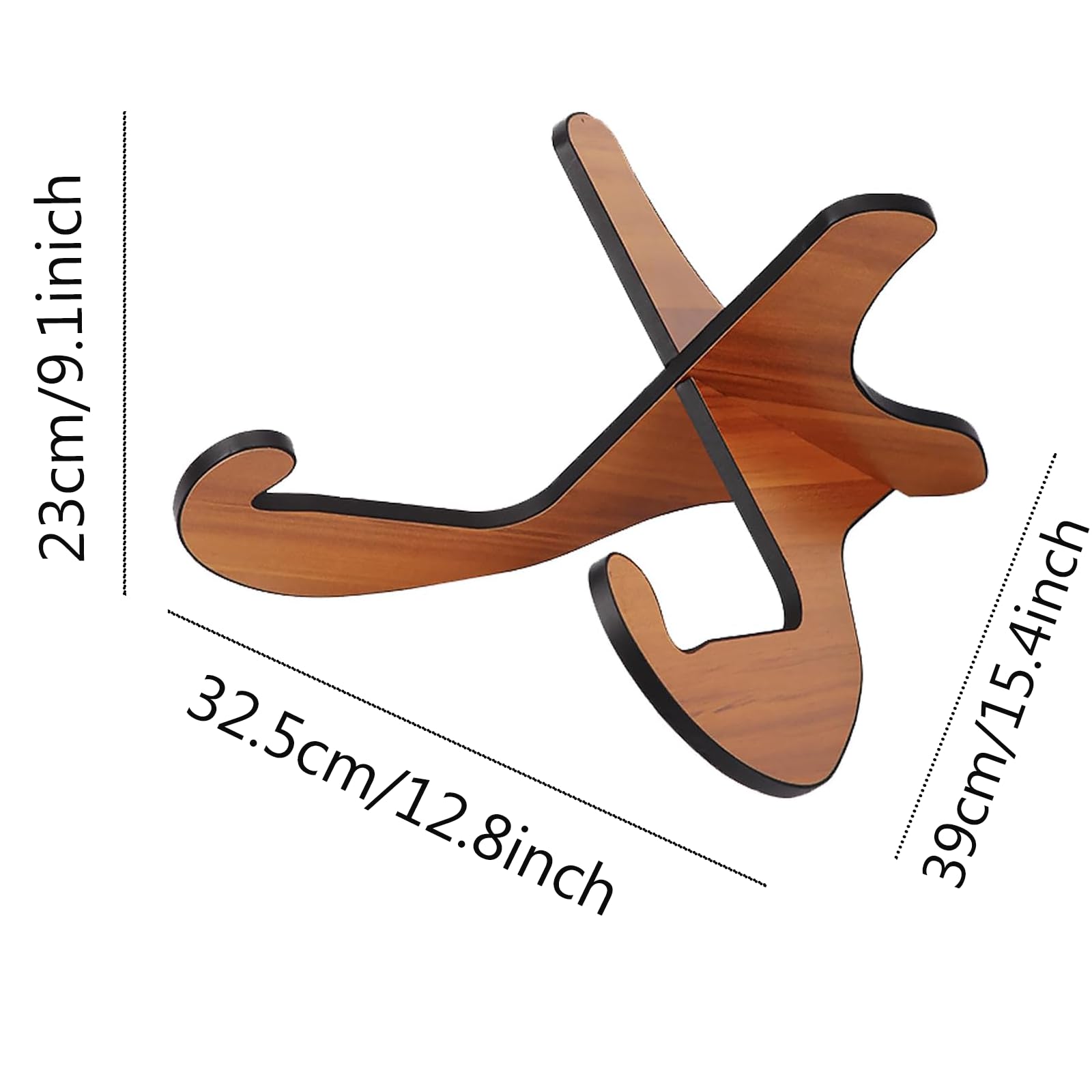 LMSAWK Acoustic Electric Bass Stand A, Electric Bass Travel Classic Guitar Stand, Universal Folding A-Frame Guitar Stand, for Electric Guitar, Bass, Cello, Banjo, Mandolin, Ukulele, Black - Image 3