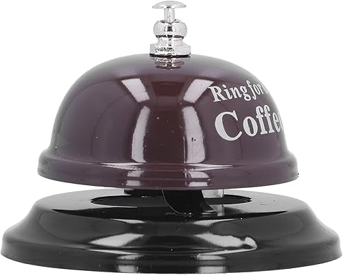 Miniatura 7 de Natudeco Campana de servicio de llamada, campana de restaurante, campana de cena, estructura en forma de campana de metal que proporciona un sonido
