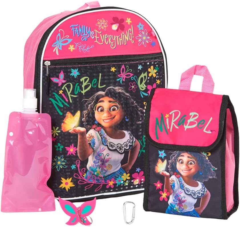 Disney Encanto Mirabel Backpack Set for Girls, 16 inch