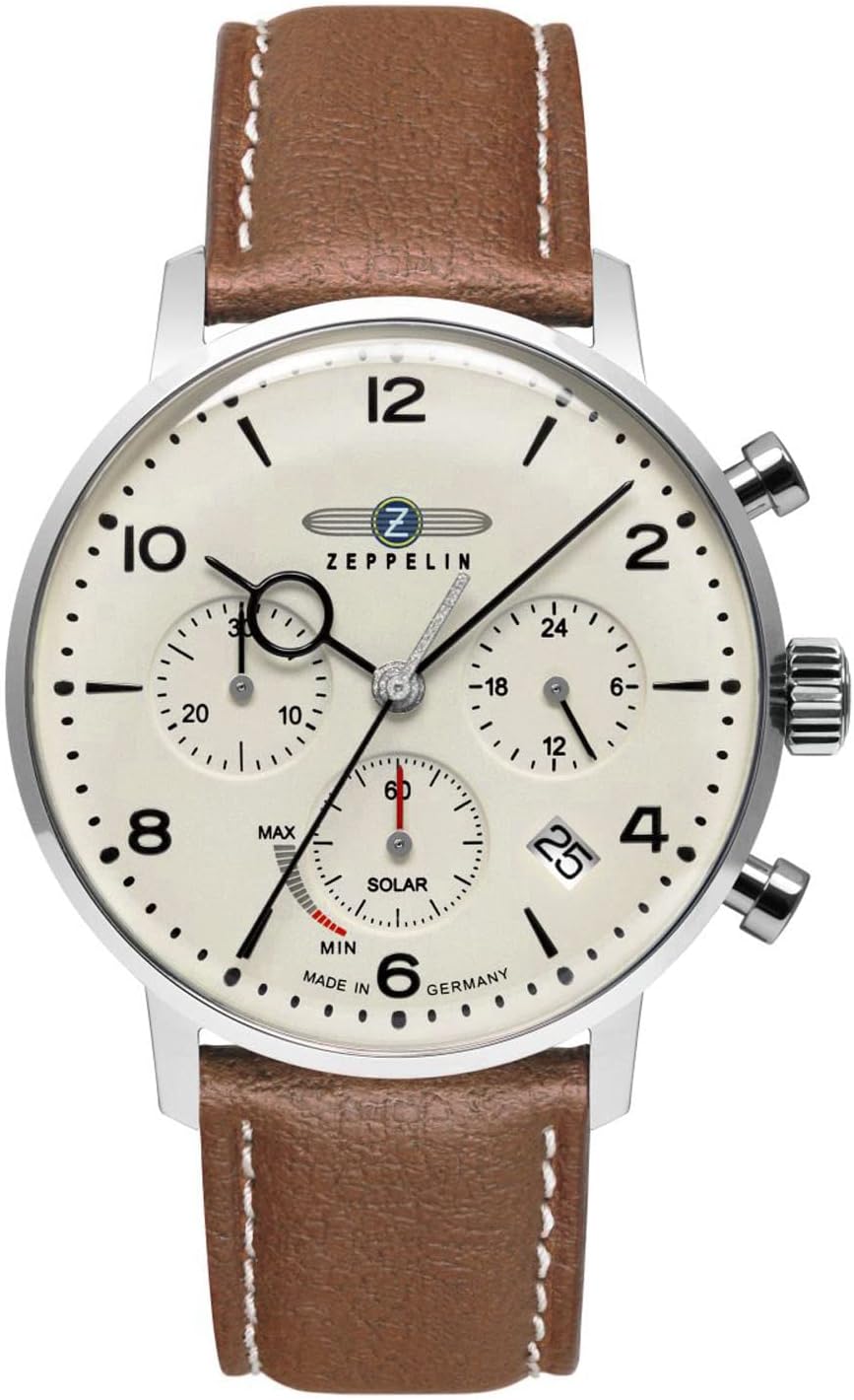 lz129 Hindenburg Mens Analogue Quartz Watch with Leather Bracelet 8086-5n