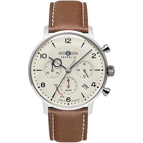 Zeppelin lz129 Hindenburg Mens Analog Quartz Watch with Leather Bracelet 8086-5n