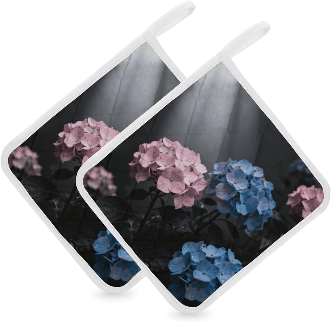 Moody Floral Polyester Heat Resistant Pot Pad Non Slip Anti Scald Hot Dish Mat Reusable Table Protector for Kitchen Hot Pot Mat Wear Resistant Heat Proof Table Pad for Countertop Dining Room