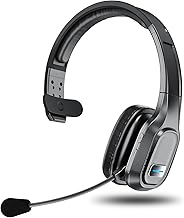 Bluetooth Headset, 60Hrs Working Time with Noise Canceling, Trucker Wireless Headset with Mic &