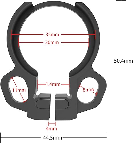 Miniatura 4 de Accesorio de tubo de separaciónliberación rápida QD-J con diseño de abrazadera de montaje giratorio de eslinga