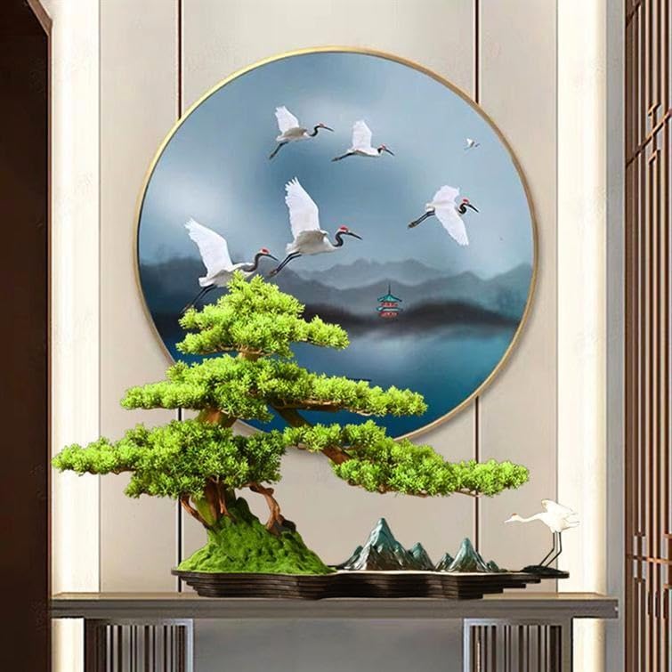 Arbre artificiel pin sans entretien pour verdure durable de bureau - 4