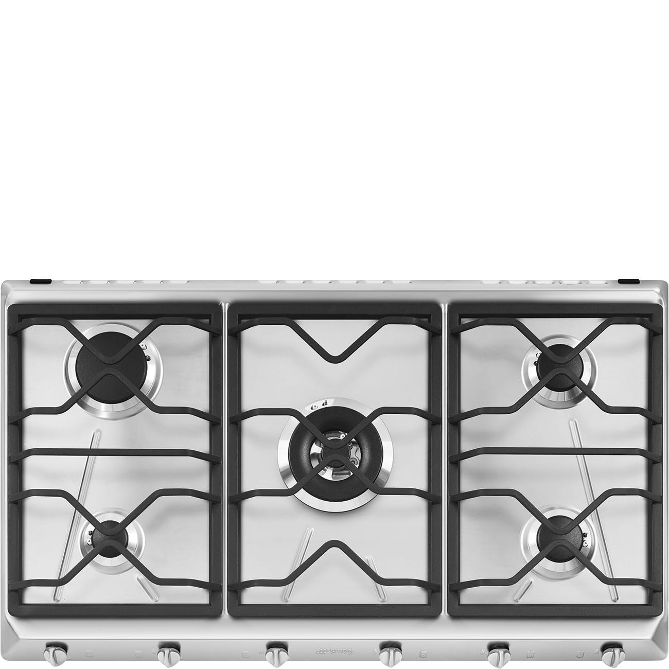 SMEG SRV596O, Piano cottura a gas UNIVERSALE, Stainless steel