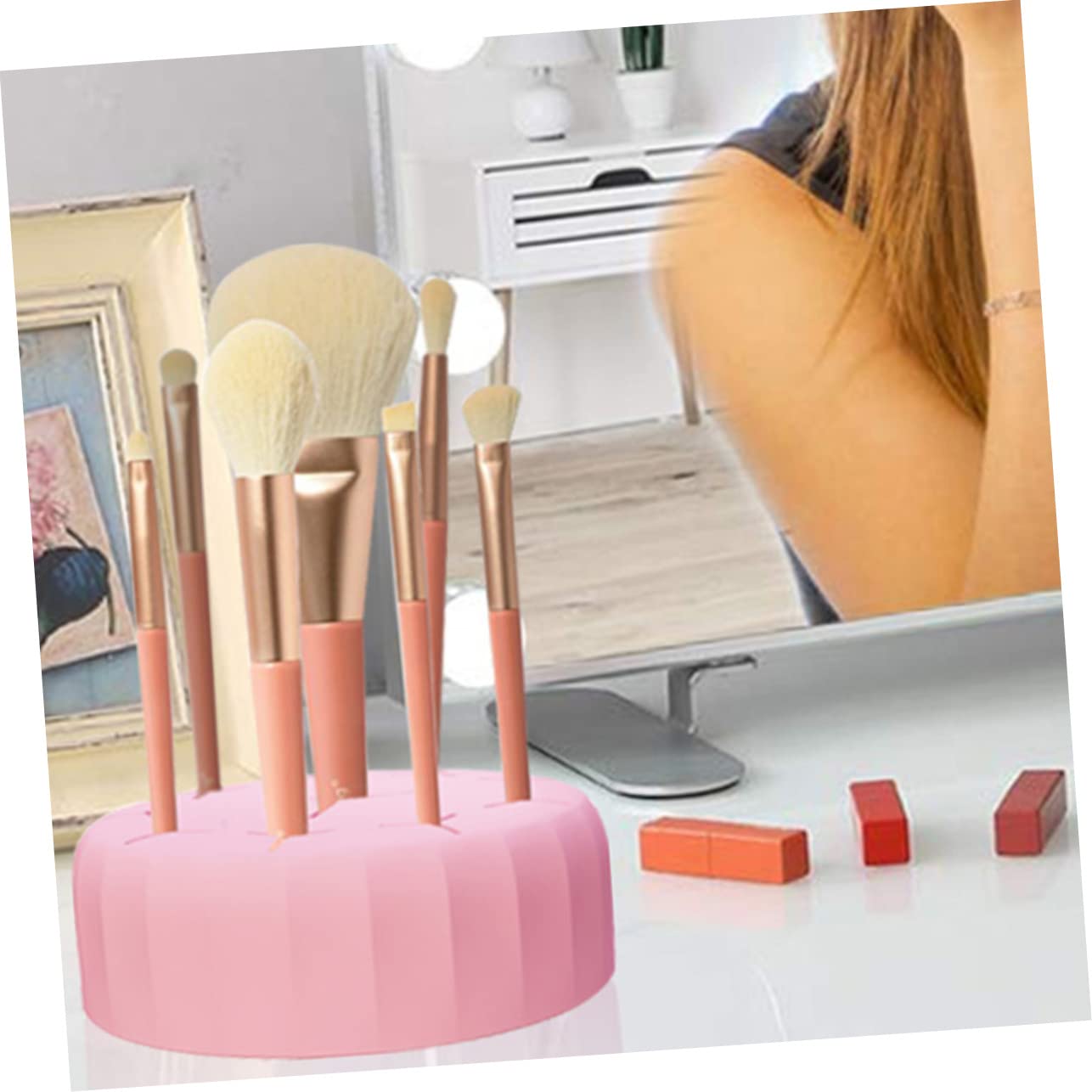 MAGICLULU Ensemble De 4 Bols De Nettoyage Pour Pinceaux De Maquillage Boîte De Nettoyage À Double Usage En Silicone Pour Accessoires De Maquillage