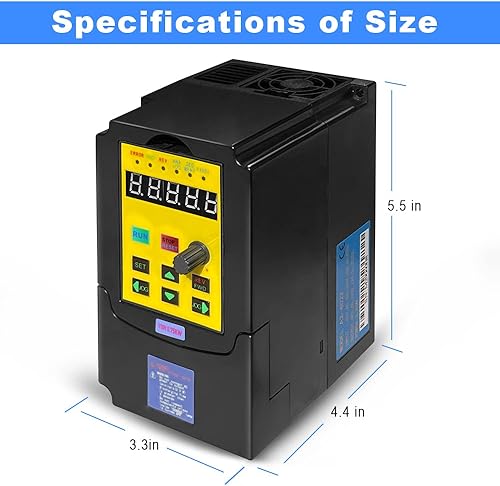 Miniatura 3 de VFD 0.75KW 1HP 110V Entrada de 1 fase 3 Fase 0-400HZ Salida 10A Controlador de Unidad de Frecuencia Variable Controlador de Control Vectorial