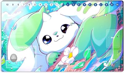 Mlikemat New DTCG Duel Playmat Digimon Board Terriermon Trading Card Game Mat Desk Pad + Free Bag (ZD002-653-SM)