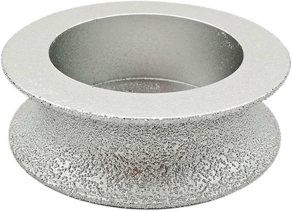 SHDIATOOL 3 Inch Profile Hand Diamond Wheel Height 20mm Half-Round Edge Grinding for Stone Marble Granite Rock
