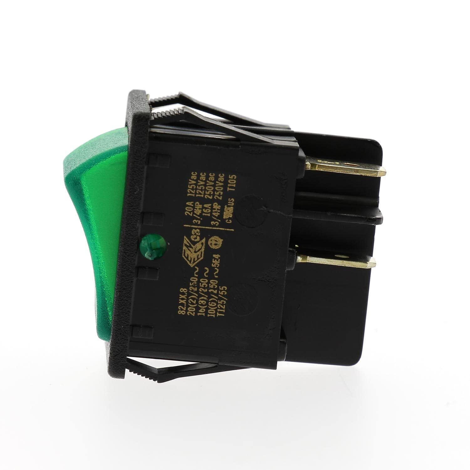 DOMETIC - Interruptor basculante para frigoríficos, 230 V, Color Verde