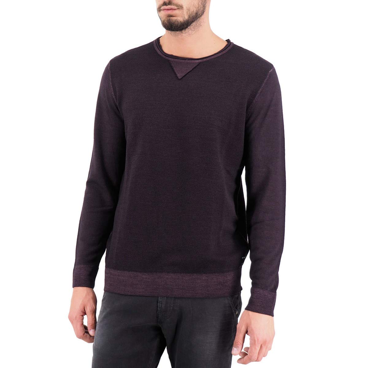 Replay, Crew Neck Jersey, Red, RPY_UK3057.000.G21900 .278