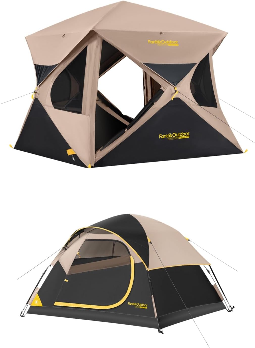 FanttikOutdoor Alpha C4 Ultra Camping Tent & FanttikOutdoor Zeta C3 Camping Tent