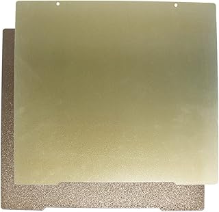 CCTREE Spring Steel Sheet for 3D Printer, 241 x 254MM Double-Sided Textured/Smooth PEI Powder-Coated Sheet, Hot Bed Platform Printing Pei Build Sheet for Prusa i3 MK3 /S MK2.5/S