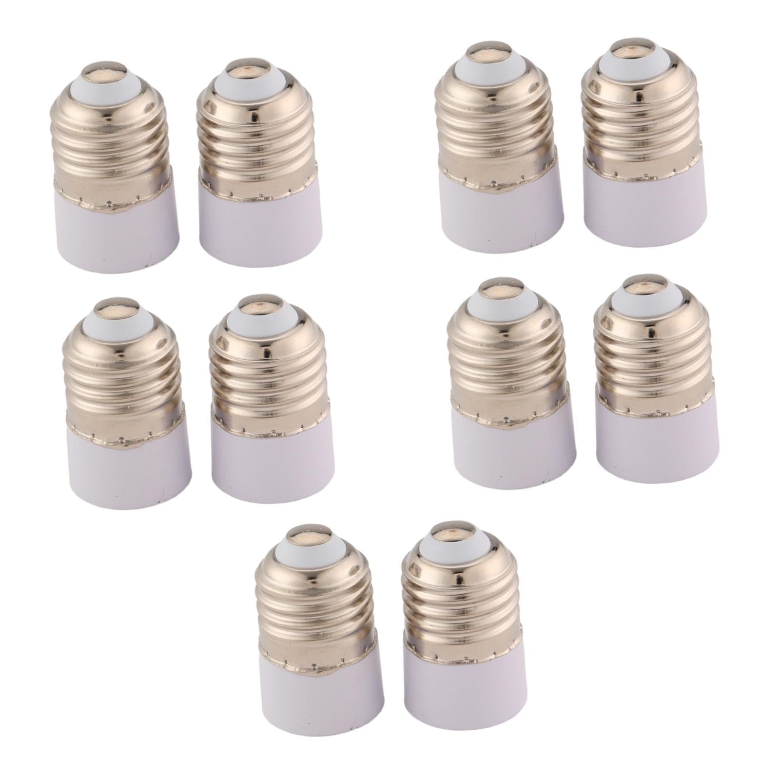 10 set di 10 adattatori da E27 a E14, facili da installare, accessori per illuminazione, base per lampada