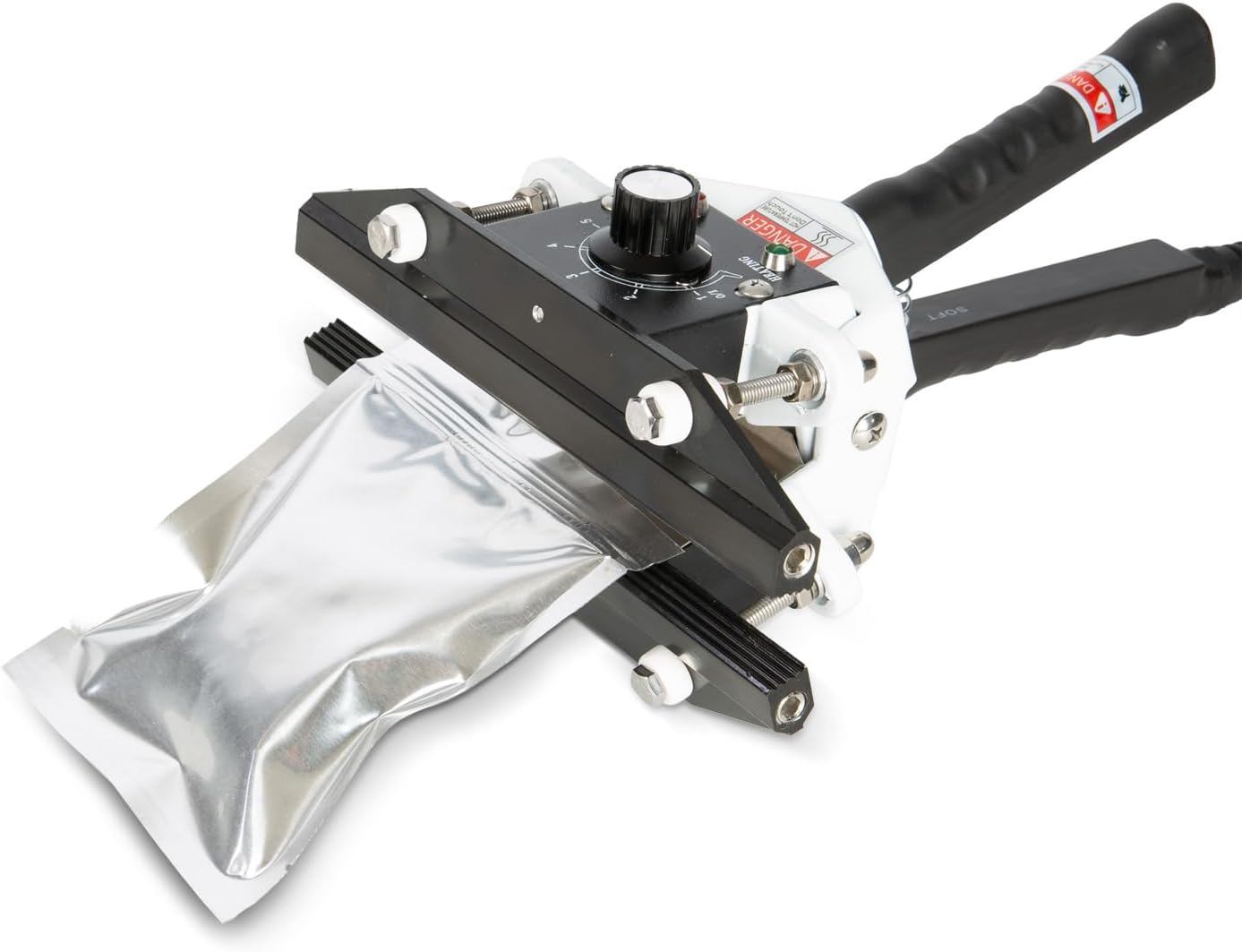 Portable Hand Held Heat Sealer Machine-R-PACK FKR-200, 8 Inches, For Foil Bag, Kraft Bag, Mylar