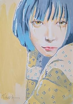 Amazon.co.jp: 美人画 原画 絵画 ドローイング 人物画 イラスト