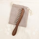 マッサージ櫛 かっさ 金糸檀 コーム 銅歯 頭部経絡 实木広歯 ツボマッサージ グアサツール