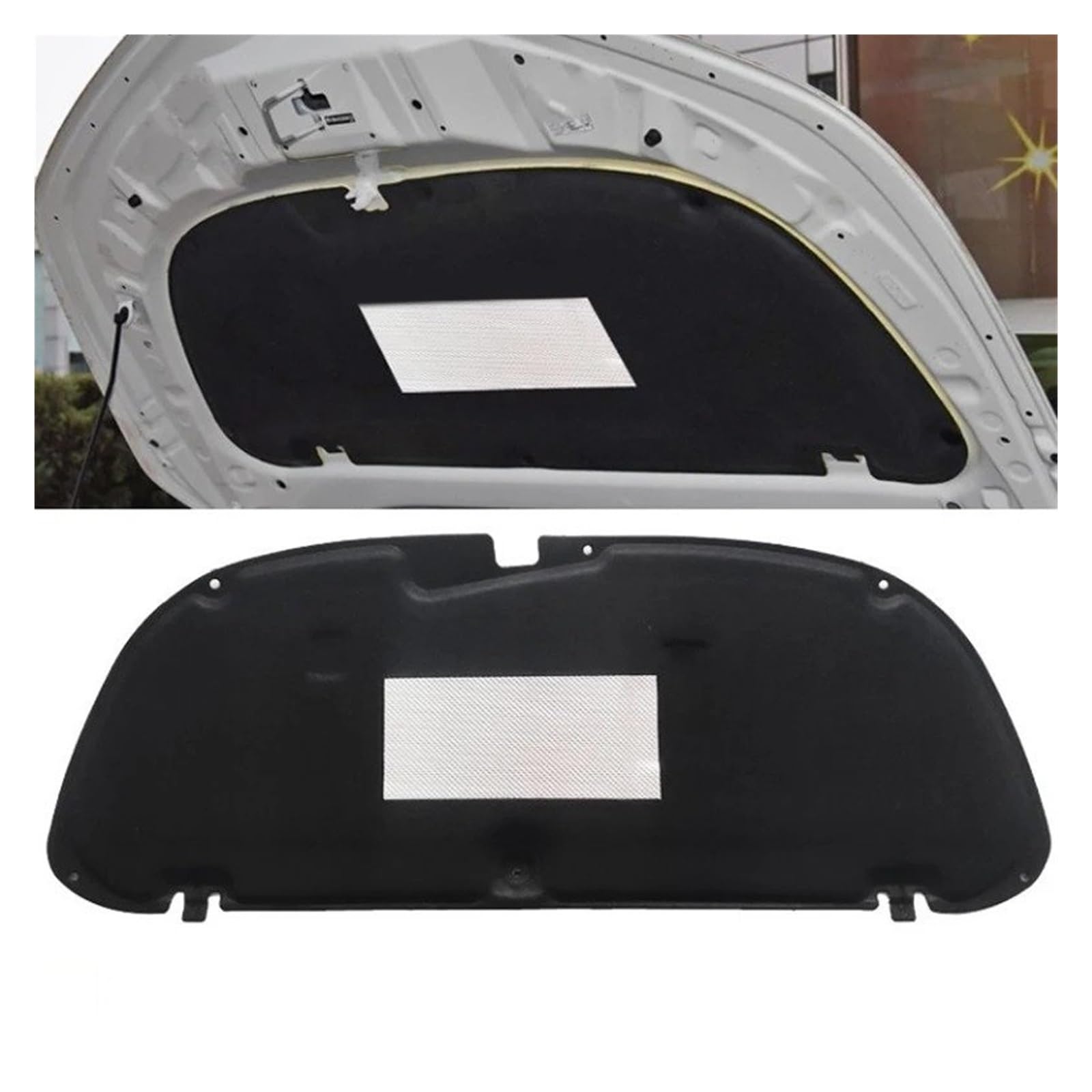 Lhdktee Pet B For Toyota For Corolla For Auris E210 2019 2020 2021 2022 2023 2024 Soundproofing Mat Car Accessories Front Hood Engine Sound Pad Engine Insulation Pad