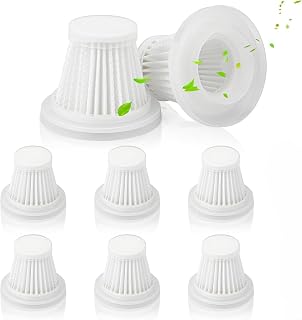 Pack of 8 Handheld Vacuum Cleaner Filters, Replacement HEPA Filter for Handheld Vacuum Cleaners for Antifnuo Handheld Vacuum Cleaner Car Handheld Vacuum Cleaner