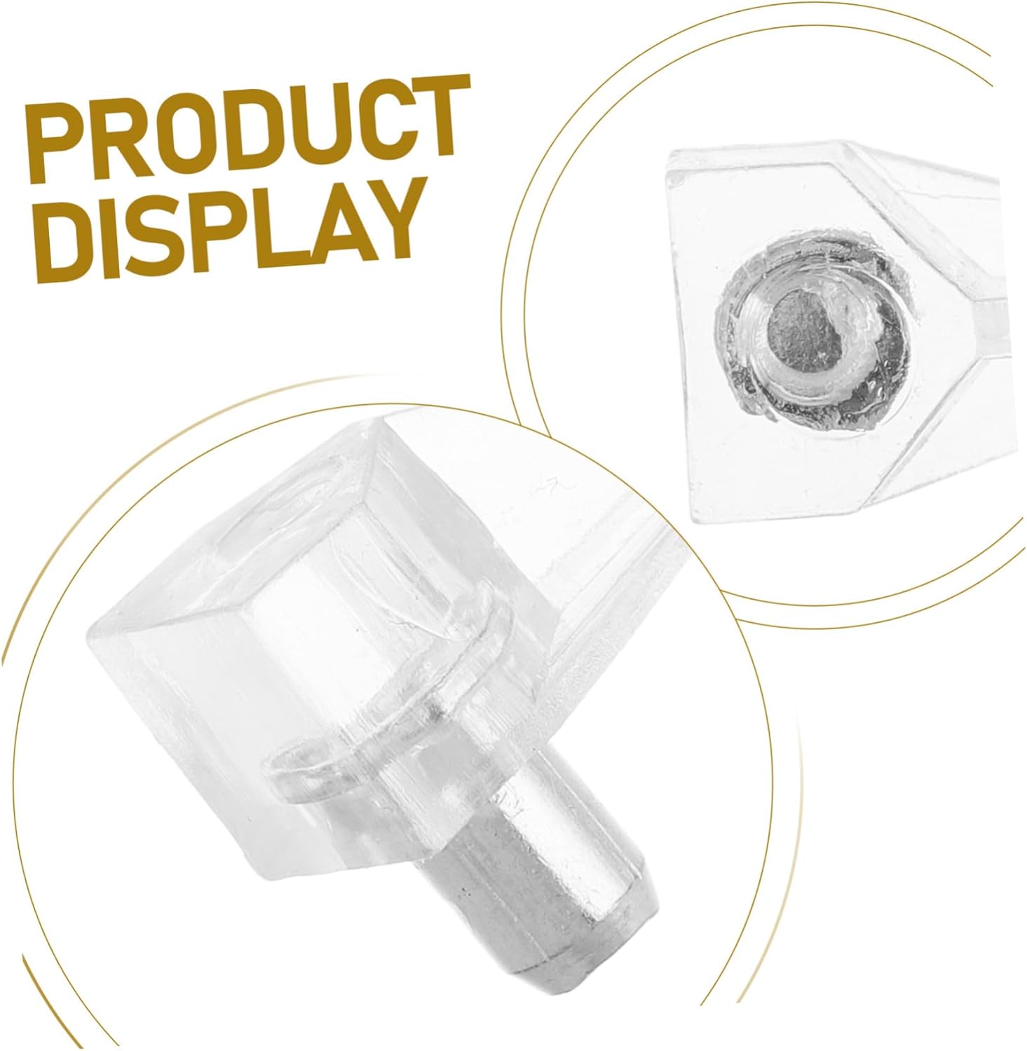 500pcs Clear Plastic Shelf Support Pins Robust Transparent Cabinet Shelf Holder Brackets for Kitchen Cabinets Furniture and Bookcases Easy to Install and Stable Shelving