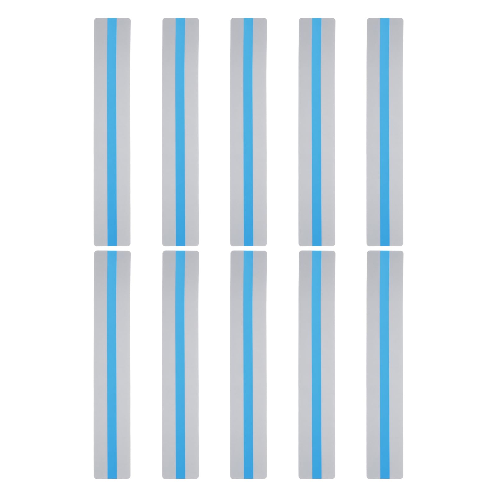 PATIKIL Guided Reading Strips, 10pcs Tracking Highlight Colored Overlay Bookmark Reduce Visual Stress Teacher Teaching Supply for Classroom, Blue 19x3.2cm