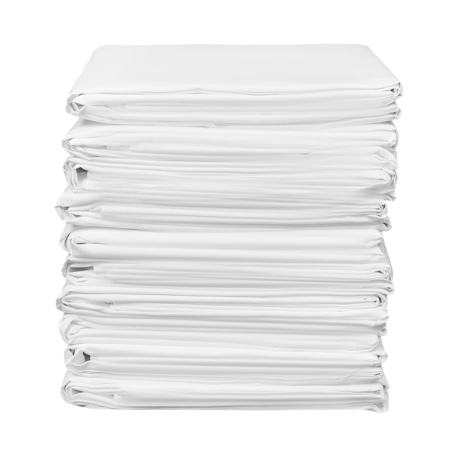 Lot de 10 nappes lavables - 260 cm × 153 cm - Blanc - En 100 % polyester - Avec protection anti-taches - Durable - Résistant aux rayures - Pour salon, salle à manger, balcon, jardin
