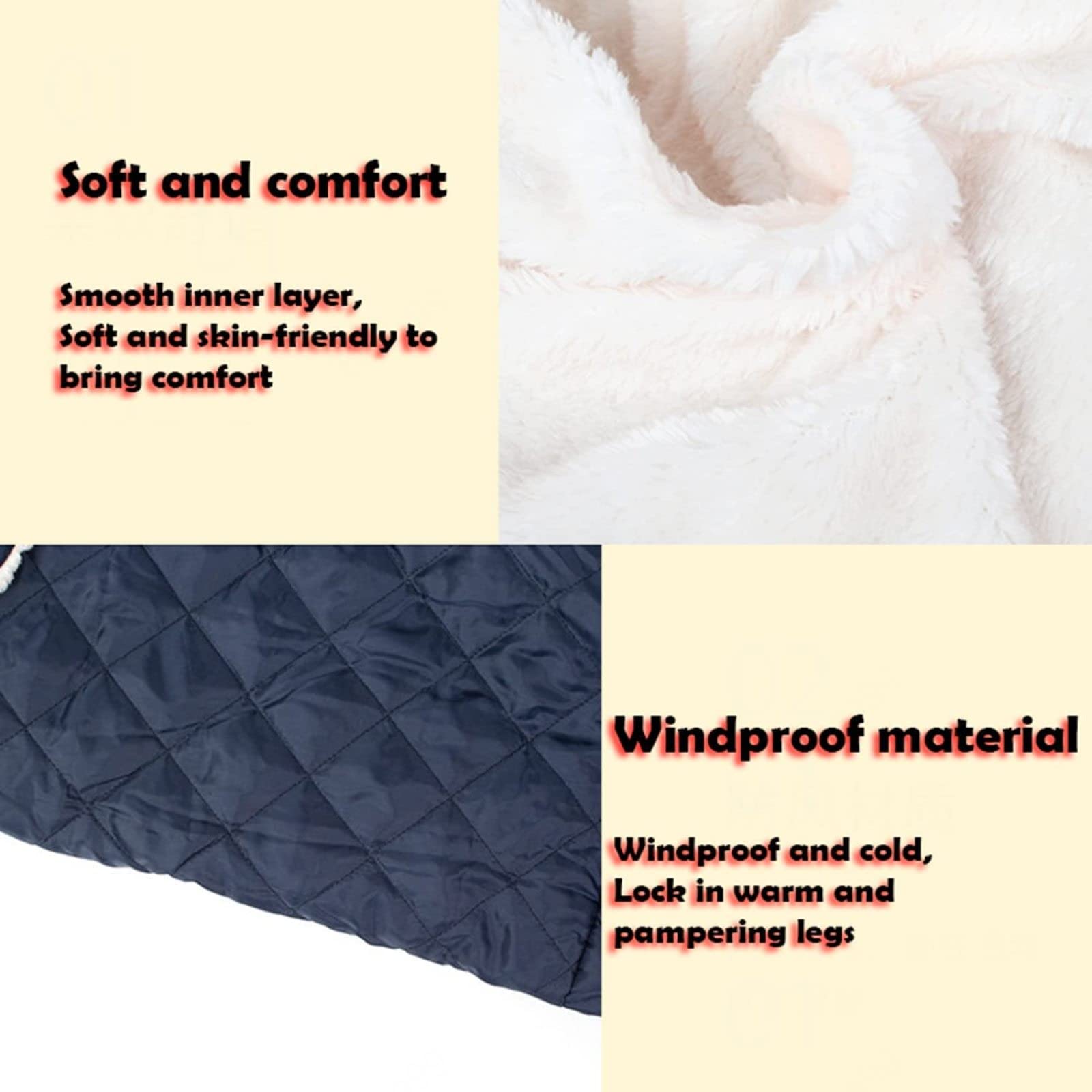 Leggings a Prueba de Viento con Forro Polar Saco Universal para Silla de Ruedas Accesorio Universal para Silla de Ruedas