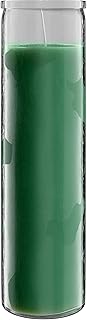Simply Soson 2x8 inch Green Devotional Candles in Glass Jar - 1 Piece - 90 Hours – Prayer Candle - Tall Pillar Candles for Religious, Memorials, Party Decor