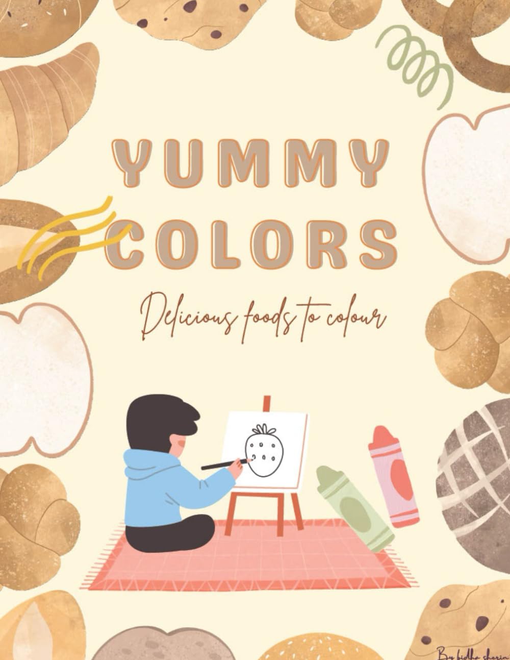 Yummy Colors: Fun Food-Themed Coloring Book for Kids