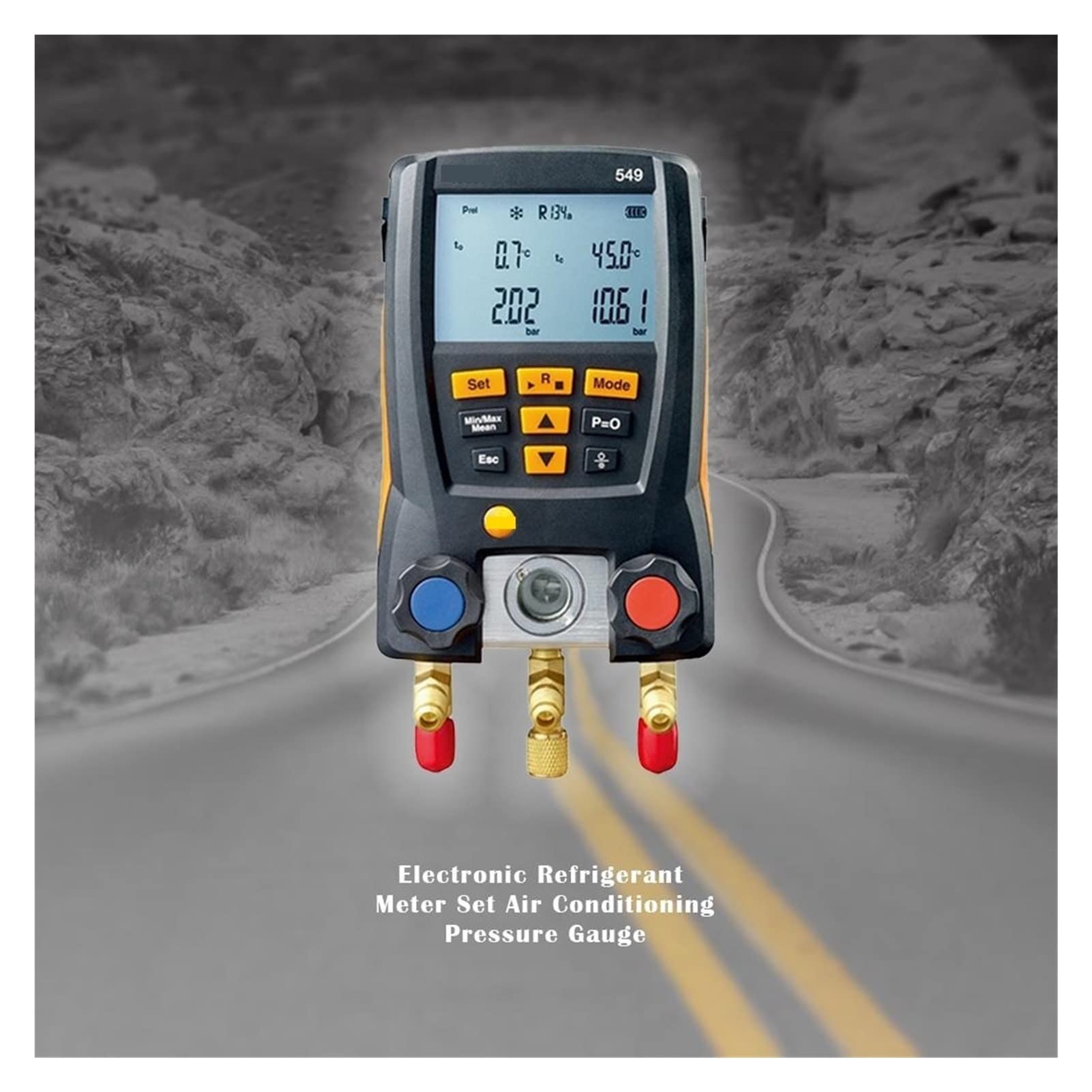 Digital Manifold Gauge Refrigeration Air Pressure Gauge For Refrigerant Manifold Gauge Set(B)