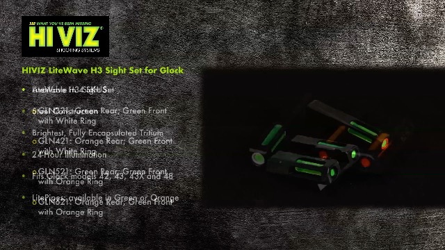 Amazon.com: HIVIZ GLN321 Sight Systems, Litewave H3 Tritium
