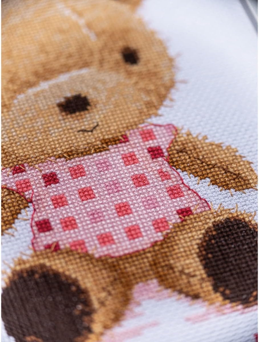 Vervaco Counted Cross Stitch Kit Teddy Bear 18x27cm