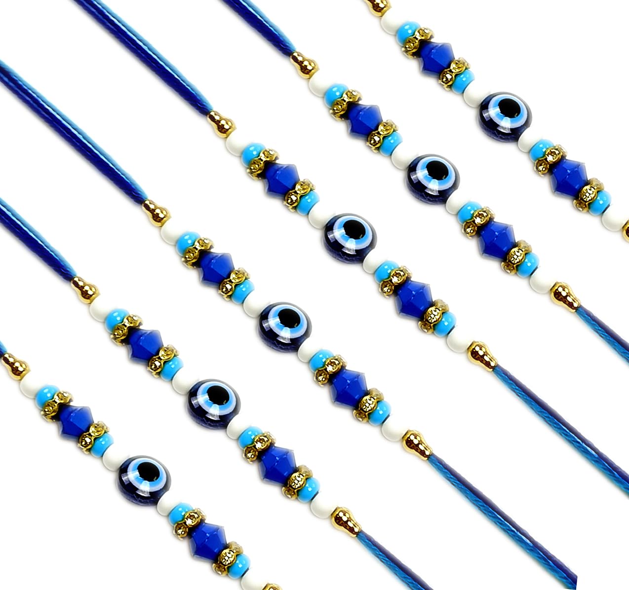 AARON INCBeautiful Handmade Evil Eye Rakhi With Card For Brother Bhaiya Rakhi, Rakhi For Brother, Raksha Bandhan Rakhi, Rakhi Gift For Bhai (RKH10)