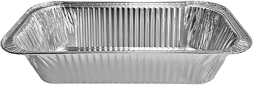 Miniatura 9 de PACTOGO Sartenes de papel de aluminio para mesa de vapor de tamaño 13 Sartenes de papel de aluminio de tercer tamaño de 12 x 6 Recipientes