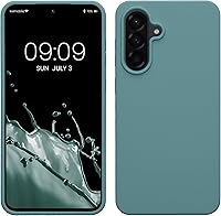 Vista 132 de kwmobile Funda compatible con Samsung Galaxy A52 / A52 5G / A52s 5G - Funda de Teléfono de Silicona TPU con Acabado Suave - Arrecife Azul
