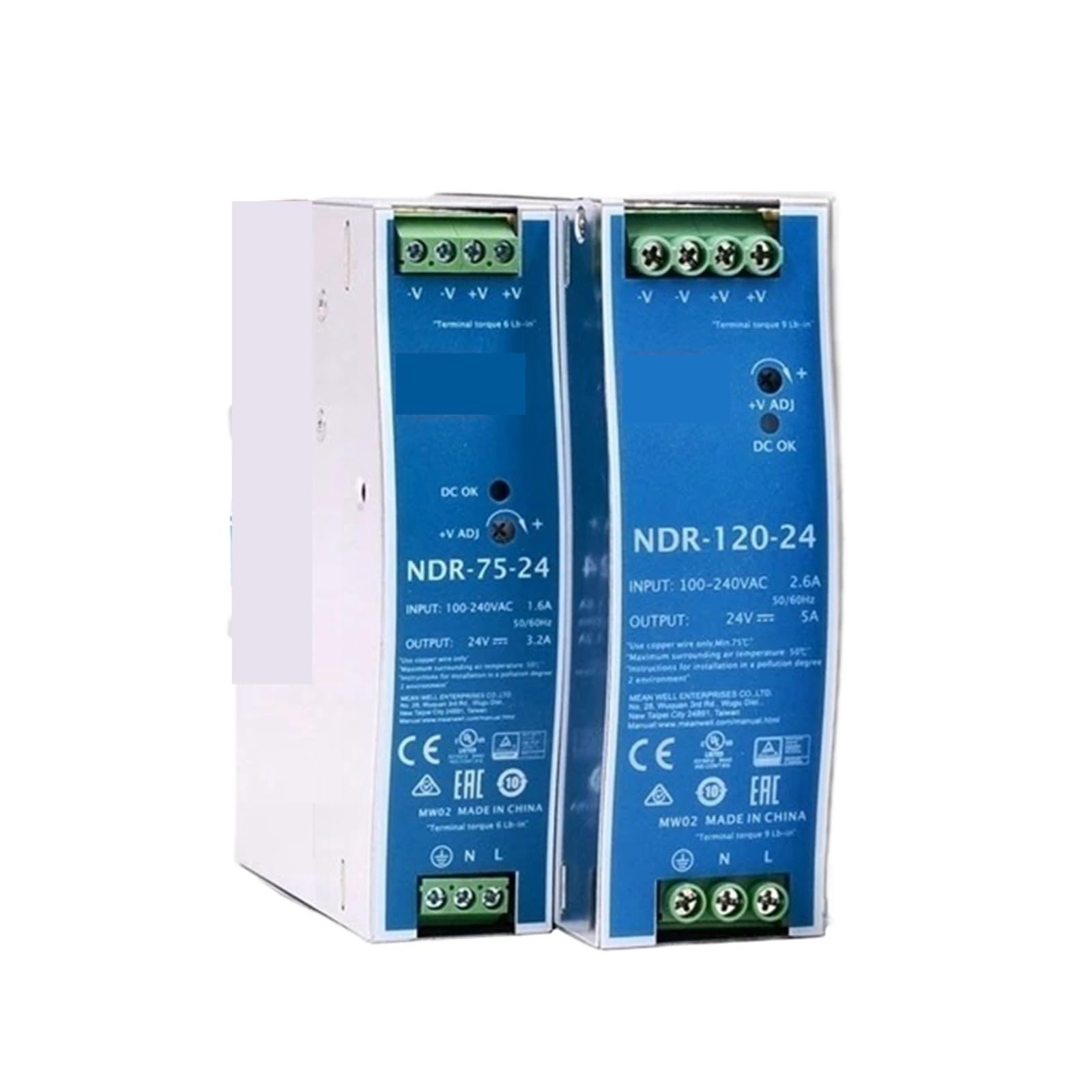 NDR-120-24 alimentation format ultra compact à haut rendement énergétique