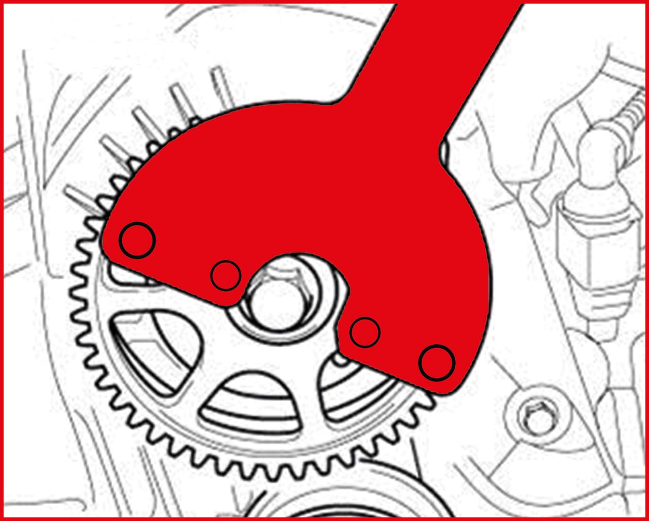 KS Tools 150.1244 - Clé de maintien Audi / VW - En matière Robuste et Résistante