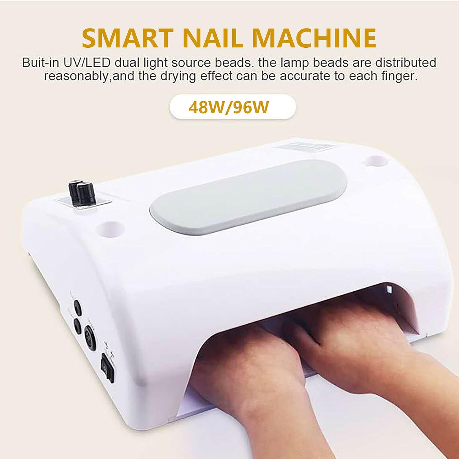 TFCFL 5 in 1 Nail Machine Professional Salon Nail Drill Machine with Nail Drill, Dust Collector, Desk Lamp, Hand Cushion and Nail Lamp