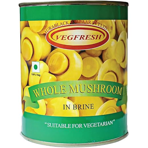Konfiz Vegfresh Whole Button Mushrooms in Brine  Ready to C