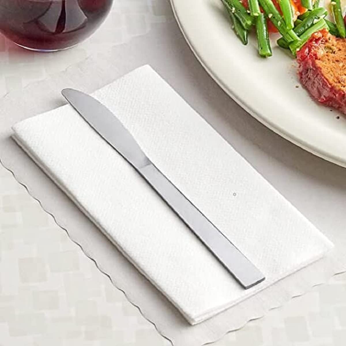 TrueCraftware- Set of 12 Stainless Steel Winsor Dinner Knife 2.5mm Thickness- Silverware Flatware Cutlery Kitchen Tableware Set for Home and Restaurant Butter Knife Spreader Table Knives