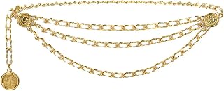 Belt Waist Chain Multi-Layer Delicate Retro Flexible Buttons for Bride Women