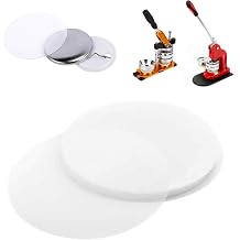 BEAMNOVA 100 Pcs Plastic Film for 37mm 1-1/2 in Button Makers, Transparent Replacement Films for Button Pin Supplies, Cover & Bottom NOT Included