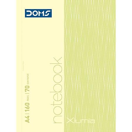 Doms Space Series 1 Sub Spiral Notebook | A4, 70 GSM, Unruled, 160 ...