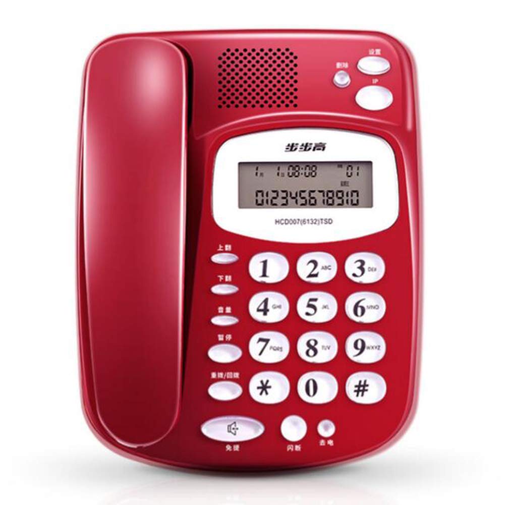 Telefono fisso cablato Telefono fisso Home Office Telefono fisso Suoneria grande Pulsante retroilluminato Enterprise Home Classico Telefono da tavolo Telefono cablato domestico, Telefono fisso per