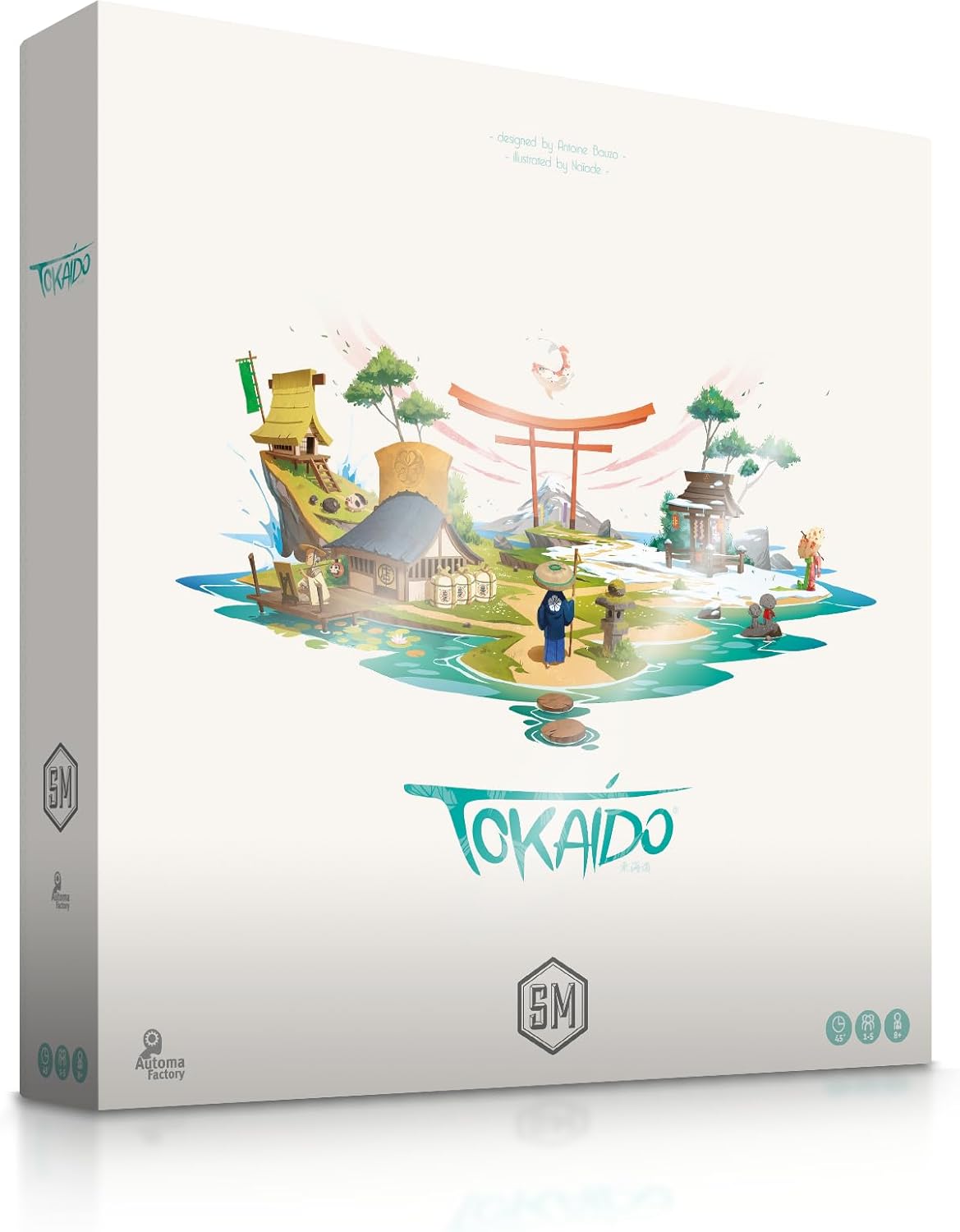 Stonemaier Games: Tokaido (Base Game) by Antoine Bauza | A Zen Strategy Board Game About Traveling in Japan for Adults and Family | Journey and Exploration from Kyoto to Edo | 1-5 Players, 45 Mins