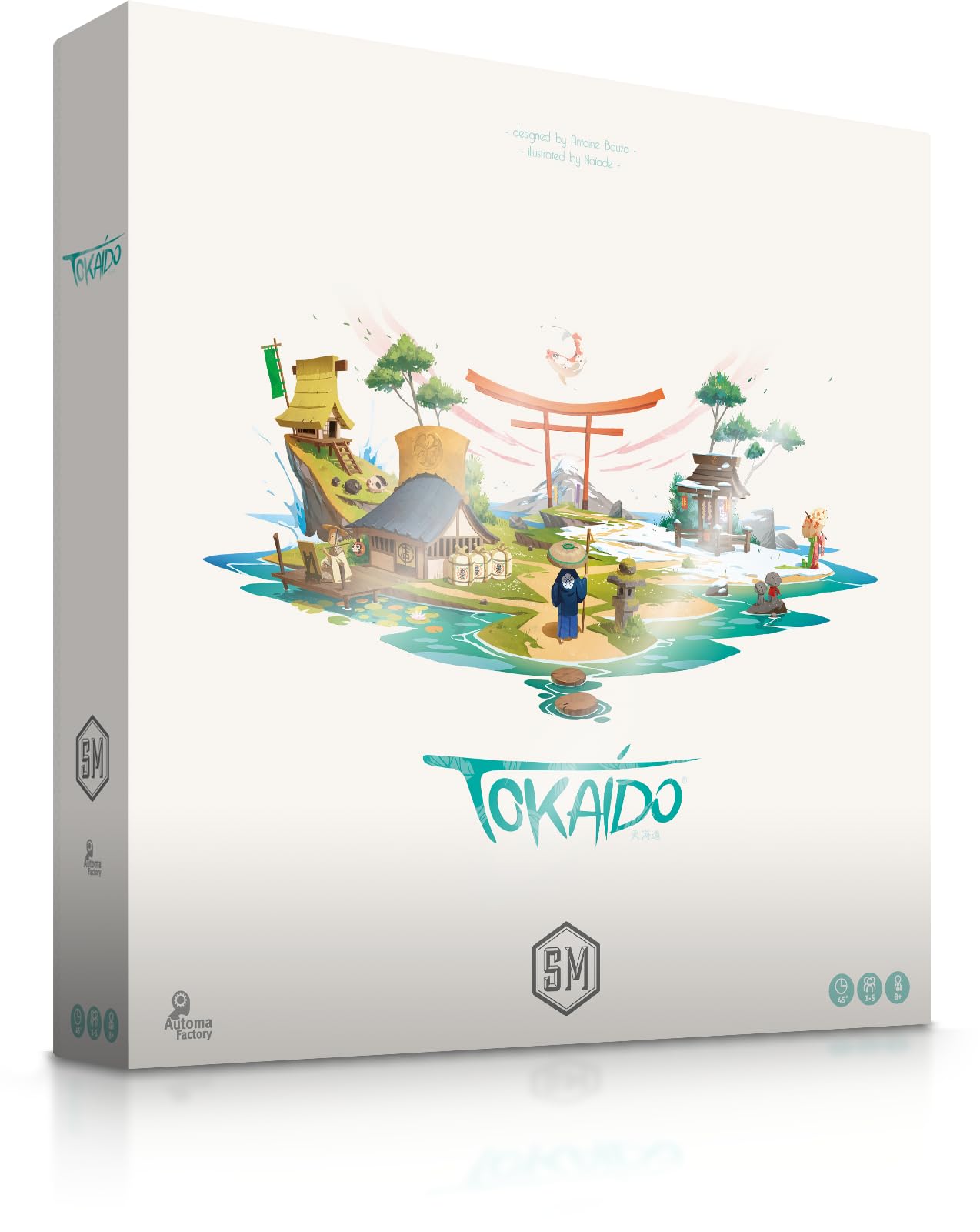 Stonemaier Games: Tokaido (Base Game) by Antoine Bauza | A Relaxing Strategy Board Game About Traveling in Japan for Adults and Family | 1-5 Players, 45 Mins, Ages 8+