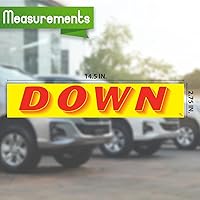 Vista 2 de Versa Tags - Calcomanías para concesionarios, paquete de 12 calcomanías de plumón, calcomanías de eslogan para parabrisas de automóvil, caravana