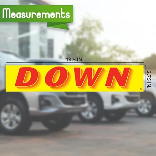 Miniatura 2 de Versa Tags - Calcomanías para concesionarios, paquete de 12 calcomanías de plumón, calcomanías de eslogan para parabrisas de automóvil, caravana,